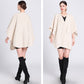 Women's Elegant Faux Wool Wrap Shawl