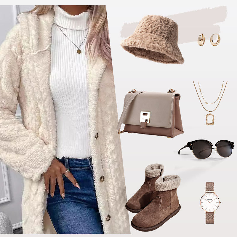 Cold Days Deserve More Than a Plain Old Jacket! Women's Warm Diamond-Pattern Hooded Jacket with Eye-Catching Textured Details, Comfortable Everyday Coverage & a Beautifully Casual Look That Makes Fall and Winter Outfits Stand Out! ❄️💕
