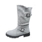 👢 Pull On & Go | Women's Slouchy Faux Suede Mid-Calf Boots
