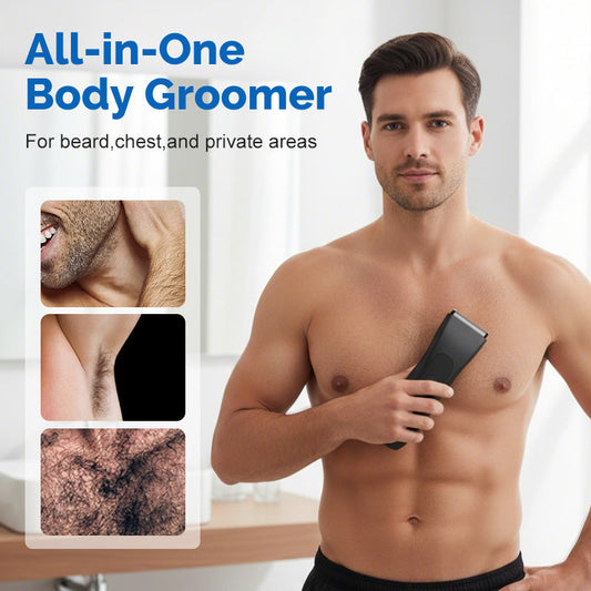 ✂️ 50% OFF NOW! 📺 Men's Digital Body Trimmer – L-Shaped Safety Blade, LED Display & 90-Min Runtime ✨