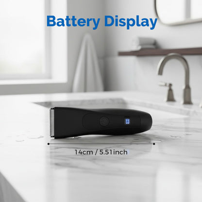 ✂️ 50% OFF NOW! 📺 Men's Digital Body Trimmer – L-Shaped Safety Blade, LED Display & 90-Min Runtime ✨