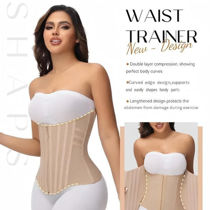 🥳2026 HOT SALE🥳💞50K+ SOLD!👵🦋 50% OFF! Curve-Enhancing Waist Trainer – Adjustable fit, breathable & slim. Perfect under outfits for a smooth silhouette. 👗🤍