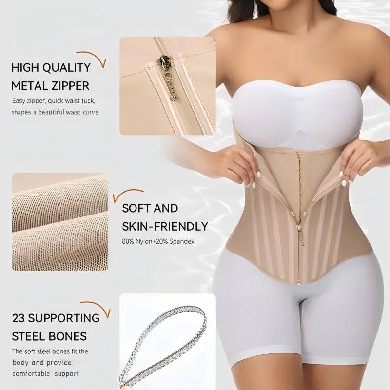 🥳2026 HOT SALE🥳💞50K+ SOLD!👵🦋 50% OFF! Curve-Enhancing Waist Trainer – Adjustable fit, breathable & slim. Perfect under outfits for a smooth silhouette. 👗🤍