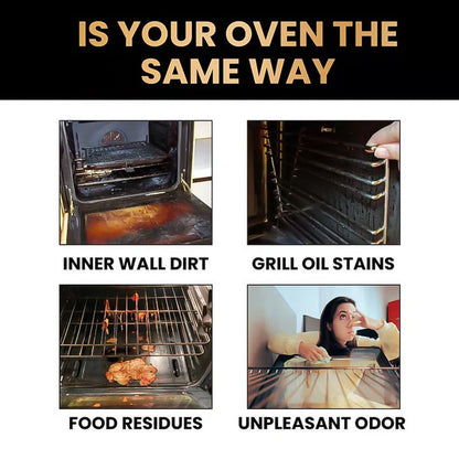 ✨ Oven & Grill Cleaner Spray – Dissolves Grease in 5 Mins, No Scrubbing & Eliminates Odors 🔥  21 Reviews
