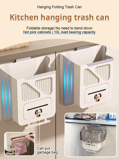 🎁2026 New Arrivals 50% OFF💥Folding Hanging Kitchen Waste Trash Can🗑️