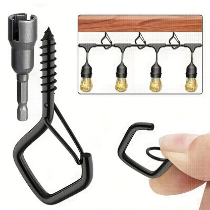 📢📢30% OFF !! ⏰ 20Pcs Square Snap Clips Hooks – Secure Lock, Versatile & Durable for Bonsai, Lights & Decor ✨