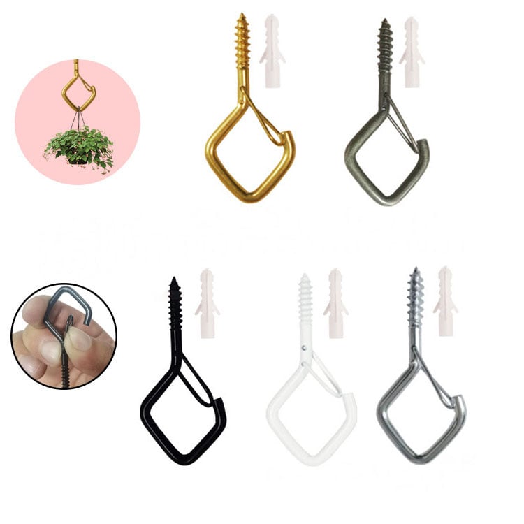 📢📢30% OFF !! ⏰ 20Pcs Square Snap Clips Hooks – Secure Lock, Versatile & Durable for Bonsai, Lights & Decor ✨