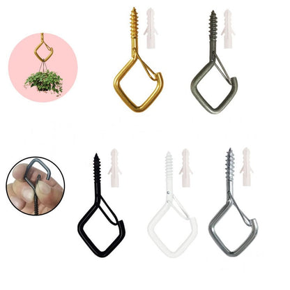 📢📢30% OFF !! ⏰ 20Pcs Square Snap Clips Hooks – Secure Lock, Versatile & Durable for Bonsai, Lights & Decor ✨