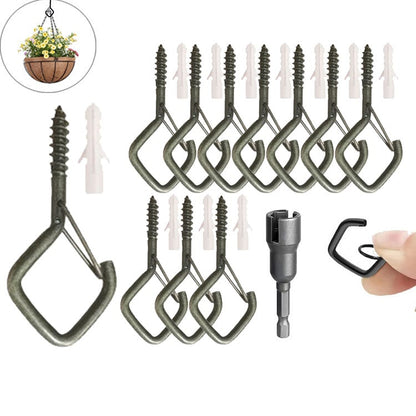 📢📢30% OFF !! ⏰ 20Pcs Square Snap Clips Hooks – Secure Lock, Versatile & Durable for Bonsai, Lights & Decor ✨