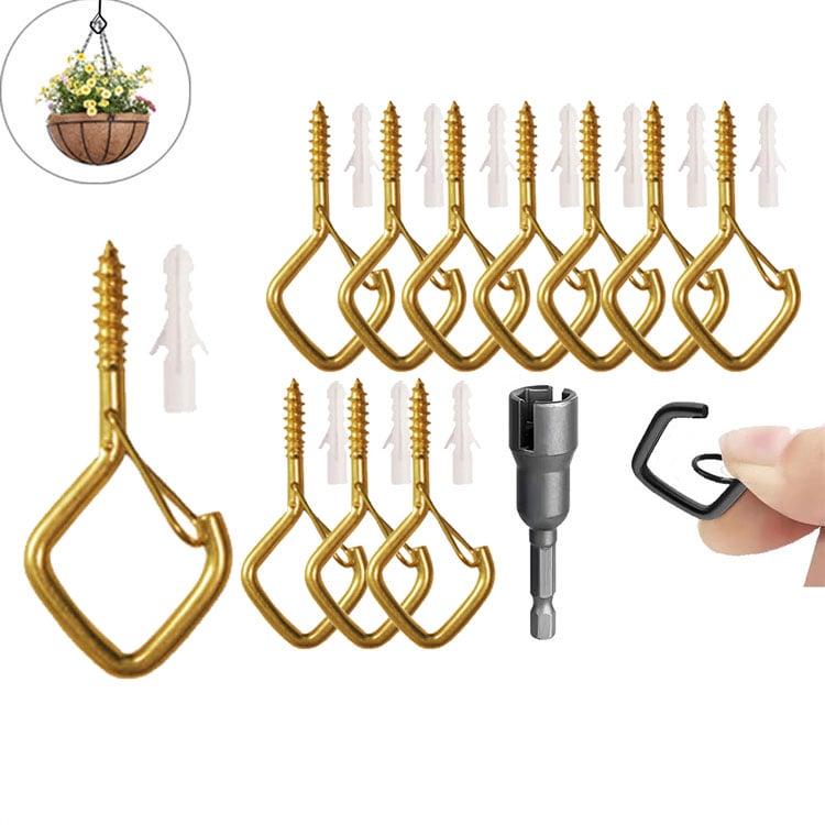 📢📢30% OFF !! ⏰ 20Pcs Square Snap Clips Hooks – Secure Lock, Versatile & Durable for Bonsai, Lights & Decor ✨