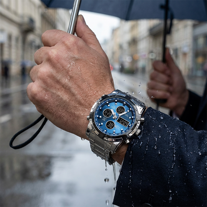 ⌚ 50% OFF NOW! 🪖 Men‘s Military Watch – Analog-Digital Display, Waterproof & Shock-Resistant 🛡️
