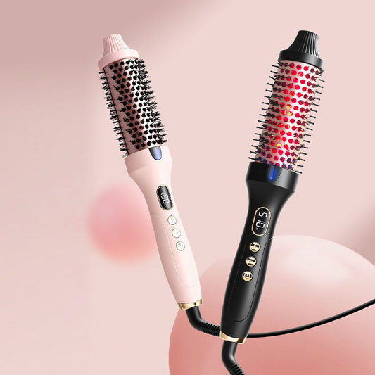 🔄 2-in-1 Magic Styler | Heated Straightener & Curler Comb | Switch Styles in Seconds ✨