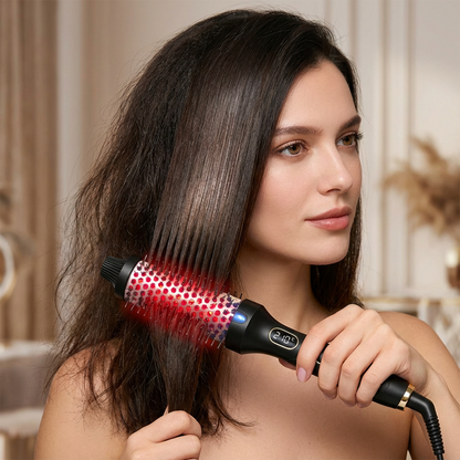 🔄 2-in-1 Magic Styler | Heated Straightener & Curler Comb | Switch Styles in Seconds ✨