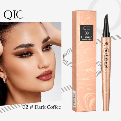 ✏️ BUY 1 GET 1 FREE! ✨ 3D Microblading Eyebrow Pencil – 4-Prong Tip, Waterproof & Natural Hair-Like Strokes 🖌️