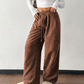 👖 Women's Relaxed Corduroy Wide-Leg Pants – Soft Retro Texture, Adjustable Drawstring Waist, Wrinkle-Resistant Design & Handy Pockets for Cozy, Effortlessly Stylish Everyday Comfort! 💕