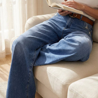 📢📢50% OFF ⏰💡Designed in the USA💡Women's Vintage High-Waist Wide-Leg Jeans👖