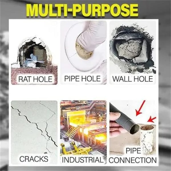 🔥Multi-purpose eco-friendly sealant – repels insects and rodents · waterproof and soundproof · self-drying and self-hardening · mouldable and paintable✨