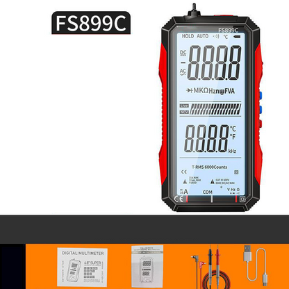 🔧 50% OFF NOW! ⚡ USB Rechargeable Digital Multimeter – Auto-Ranging, LCD Backlight & Portable Design 📏