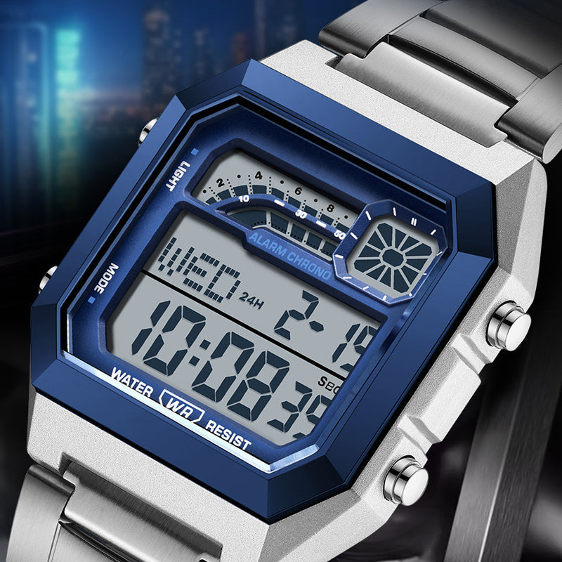 ⌚ 50% RABATT! 🔥 Unisex Digitaluhr mit Quadratischem Display & Leuchtanzeige – Multifunktional, Wasserdicht & Perfekt Für Sport, Outdoor & Den Täglichen Gebrauch 🏃‍♂️