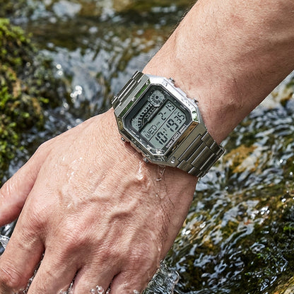⌚ 50% RABATT! 🔥 Unisex Digitaluhr mit Quadratischem Display & Leuchtanzeige – Multifunktional, Wasserdicht & Perfekt Für Sport, Outdoor & Den Täglichen Gebrauch 🏃‍♂️