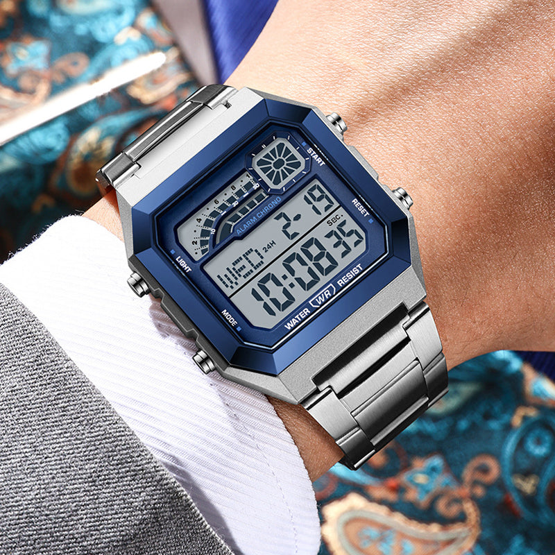 ⌚ 50% RABATT! 🔥 Unisex Digitaluhr mit Quadratischem Display & Leuchtanzeige – Multifunktional, Wasserdicht & Perfekt Für Sport, Outdoor & Den Täglichen Gebrauch 🏃‍♂️