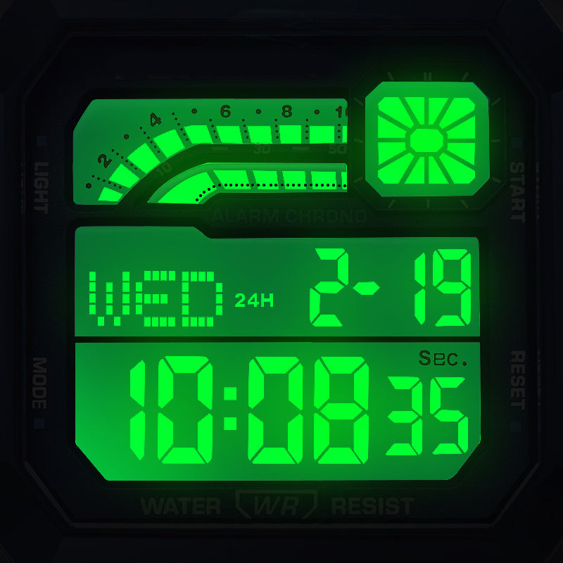 ⌚ 50% RABATT! 🔥 Unisex Digitaluhr mit Quadratischem Display & Leuchtanzeige – Multifunktional, Wasserdicht & Perfekt Für Sport, Outdoor & Den Täglichen Gebrauch 🏃‍♂️