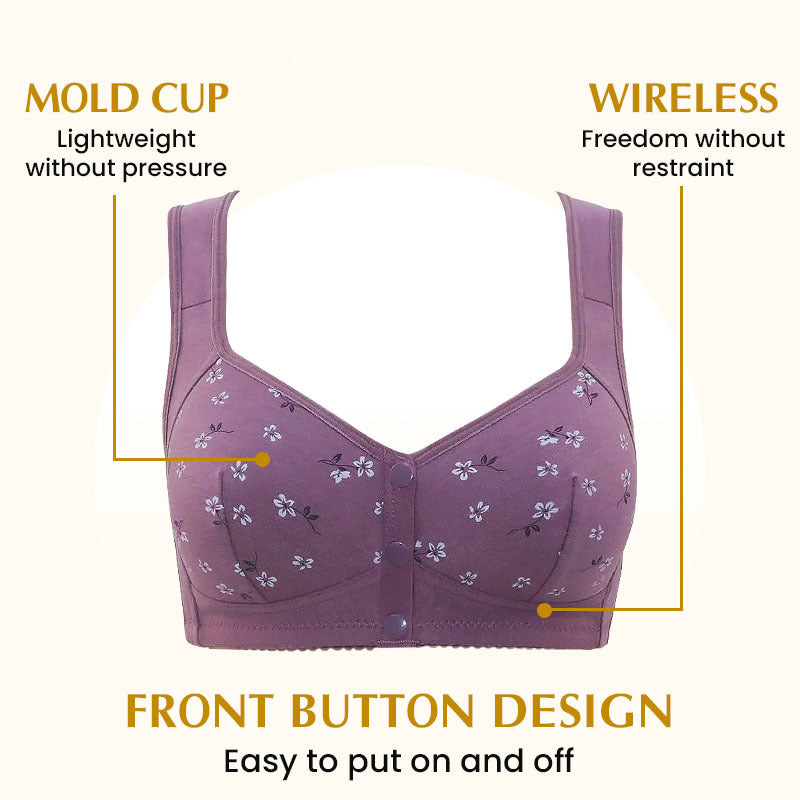 💥 Flash Sale! 2026 New Arrivals 50% OFF🏃‍♀️No More Twisting! ✨ Front Button Bra – Clip in the Front, Comfort All Day. 🎀