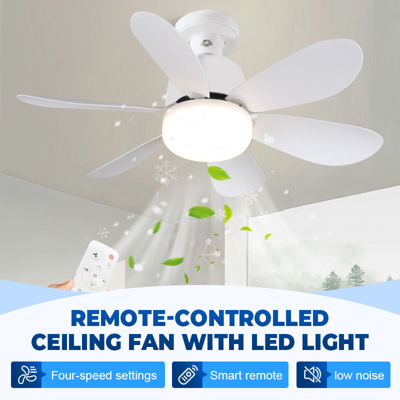 💡 LIMITED-TIME 50% OFF! 🌬️ Remote-Controlled 2-in-1 Ceiling Fan with LED Light – Adjustable, Quiet, Space-Saving ✨