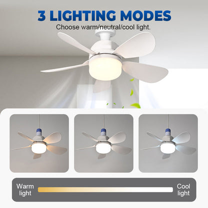 💡 LIMITED-TIME 50% OFF! 🌬️ Remote-Controlled 2-in-1 Ceiling Fan with LED Light – Adjustable, Quiet, Space-Saving ✨