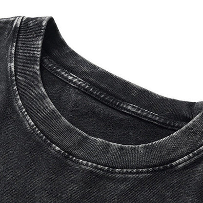 🎁New arrival 50% OFF💥Hot Sale Deals-Loose Vintage Solid Color Short Sleeve Top