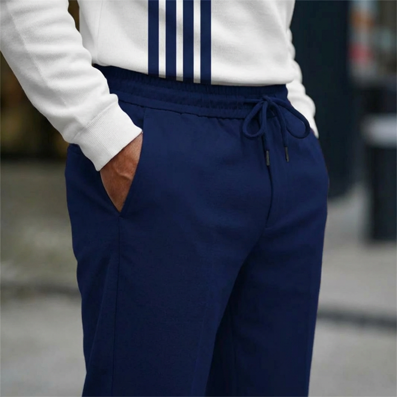 👕40% OFF NOW! 🔥 Men's Graphic Print Pullover & Pants Set 👖