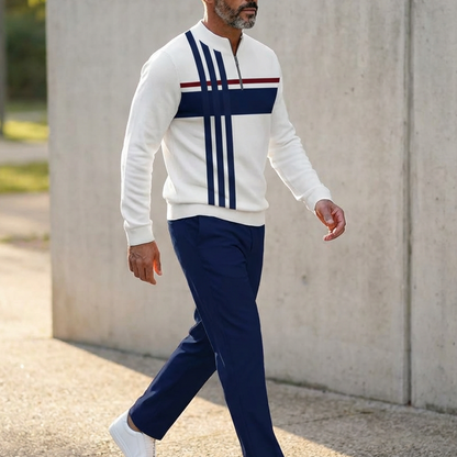 👕40% OFF NOW! 🔥 Men's Graphic Print Pullover & Pants Set 👖