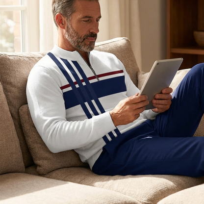 👕40% OFF NOW! 🔥 Men's Graphic Print Pullover & Pants Set 👖