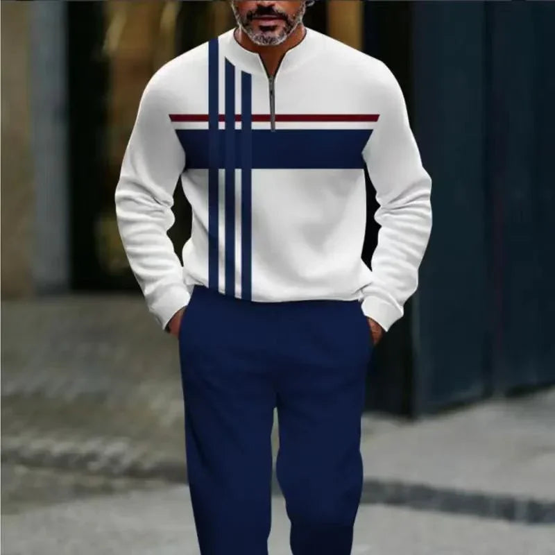 ⏰🔥LIMITED TIME 50% OFF & FREE SHIPPING!🔥50K+ SOLD!🧵 Men's Graphic Print Pullover & Pants Set – Bold streetwear style. Ultimate comfort for lounging or errands👖