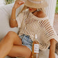 🎁2026 New Hot Sale✨️Casual 3/4 Sleeve Mesh Knit Top