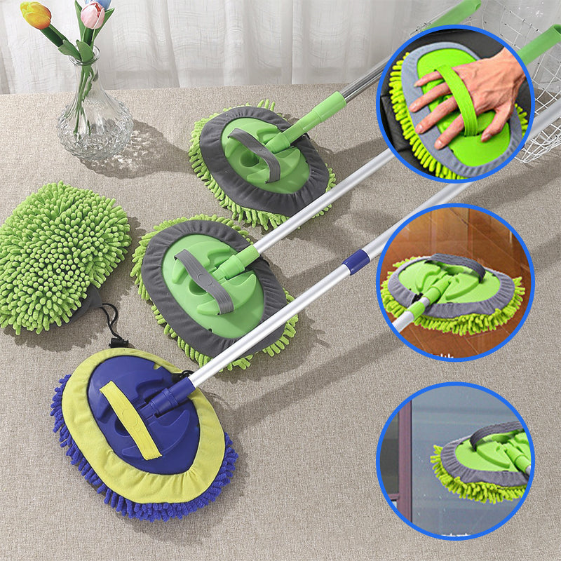 ⏳Time-Limited Special⏰Durable Aluminum Long Handle Telescopic Car Wash Mop – Soft Microfiber, Scratch-Free & Adjustable Length ✨