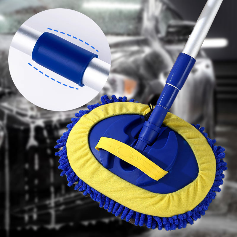 ⏳Time-Limited Special⏰Durable Aluminum Long Handle Telescopic Car Wash Mop – Soft Microfiber, Scratch-Free & Adjustable Length ✨