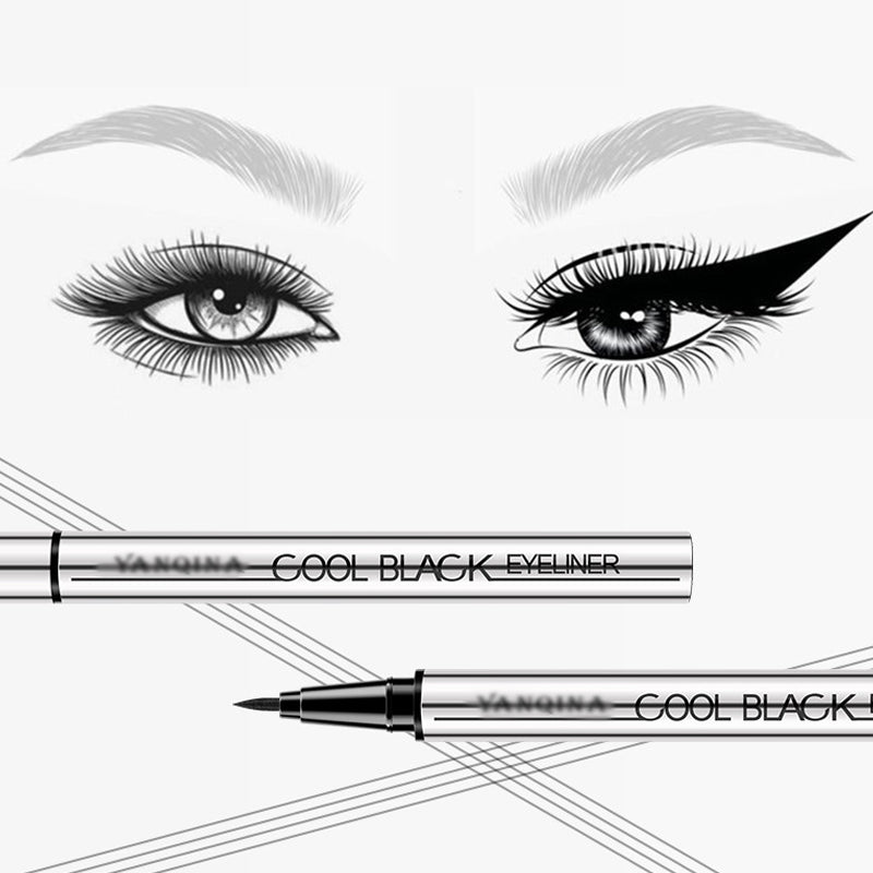✨ Waterproof Smudge-Proof Eyeliner – 24HR Intense Black Precision!