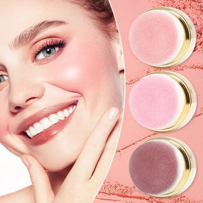 Portable Powder Blush with Puff Applicator