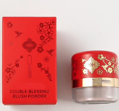 Portable Powder Blush with Puff Applicator