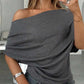 🔥Limited Time Special Price !!🎉Women's Asymmetrical Off-Shoulder Batwing Sleeve Top👚
