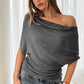 🔥Limited Time Special Price !!🎉Women's Asymmetrical Off-Shoulder Batwing Sleeve Top👚