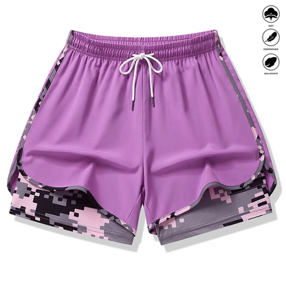 🥳SUMMER HOT SALE🥳💞50K+ SOLD!💥50% OFF! 🔥Women's Casual Athletic Shorts with Built-in Liner