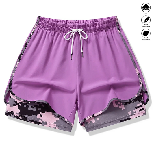 🥳SUMMER HOT SALE🥳💞50K+ SOLD!💥50% OFF! 🔥Women's Casual Athletic Shorts with Built-in Liner