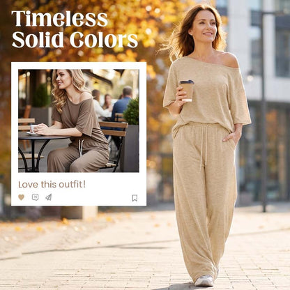 📢📢40% OFF !! ⏰ Asymmetrical Design, Soft Fabric & Wide-Leg Pants ✨