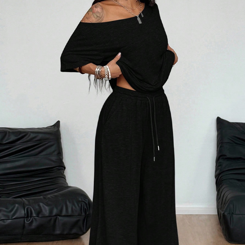 📢📢40% OFF !! ⏰ Asymmetrical Design, Soft Fabric & Wide-Leg Pants ✨
