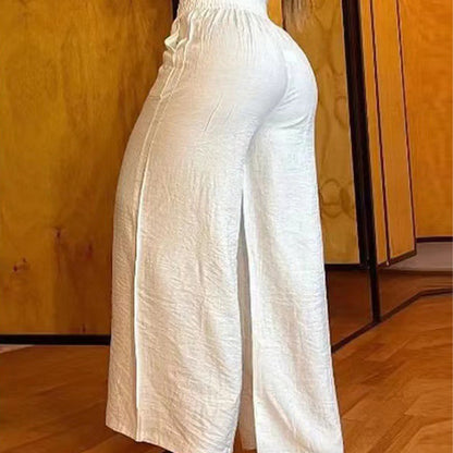 ⏳Time-Limited Special👖💕Women's High-Waist Wide-Leg Trousers with Belt Accent