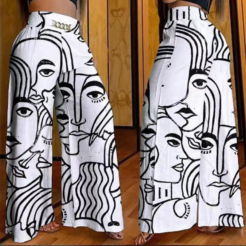 ⏳Time-Limited Special👖💕Women's High-Waist Wide-Leg Trousers with Belt Accent