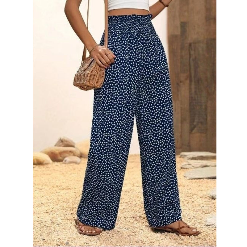 👖 40% OFF NOW! ✨ Women's Smocked High Waist Wide Leg Pants – Flattering Fit, Breathable Fabric & Effortless Style 🌸