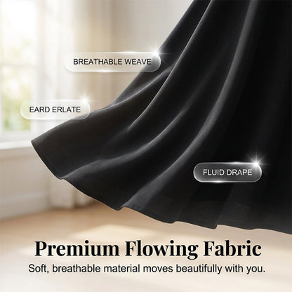 👗 2026 Sale — Over 39 400 Sold!💐 Elegant V‑Neck High Waist Dress with Puff Sleeve